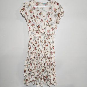 NOSTALGIA FLORAL DRESS IN CREAM